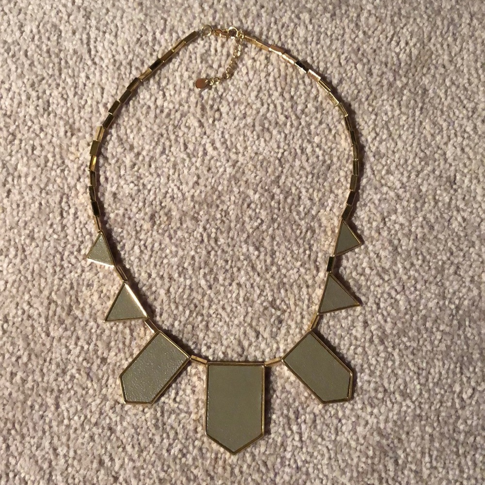 House of Harlow Leather Geometric Necklace